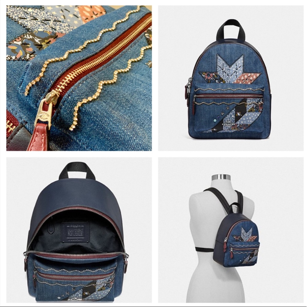 ✨ Coach Star Patchwork Denim Backpack ✨ - Picture 8 of 8